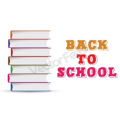 back to school vector design