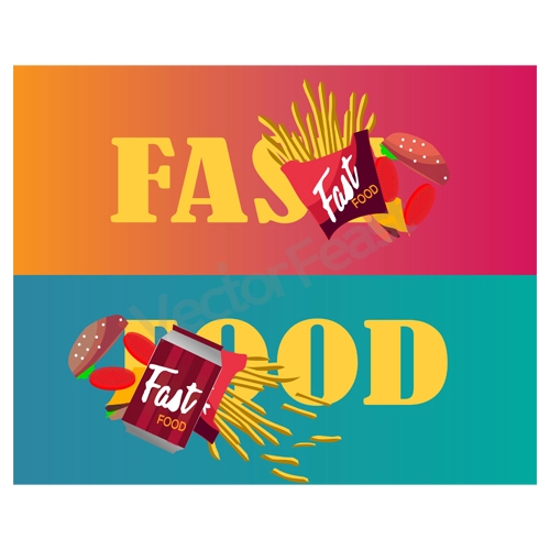 food design banner vector design