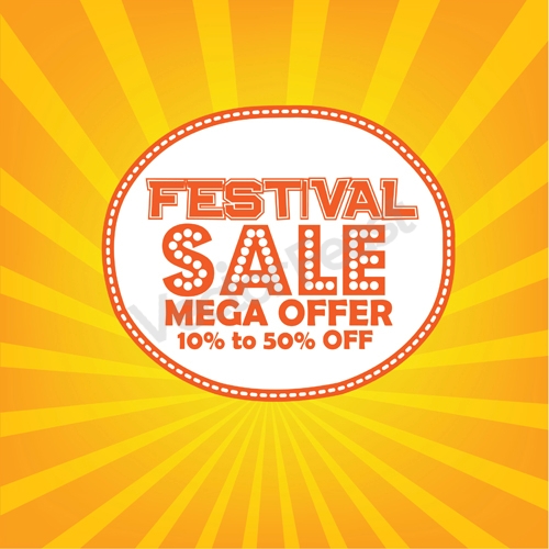 festival sale mega offer design