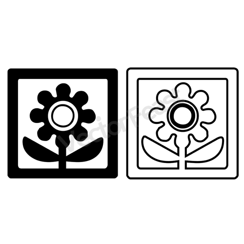 flower box vector design