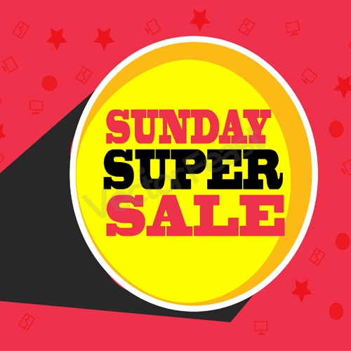 super sunday sale yellow pink combo