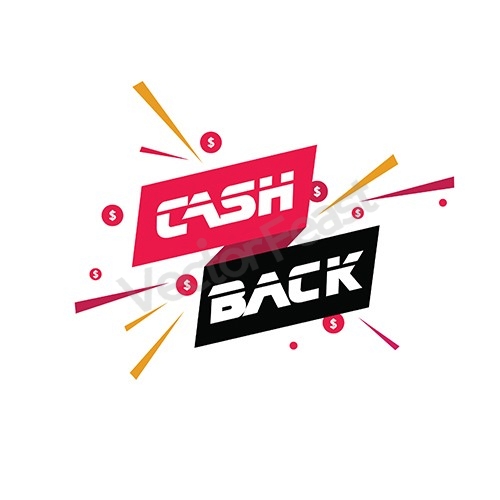 cashback offer vector design
